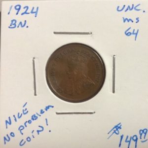 1924 canadian cent