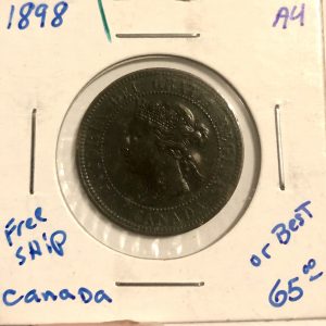 1898 Canadian coin cent