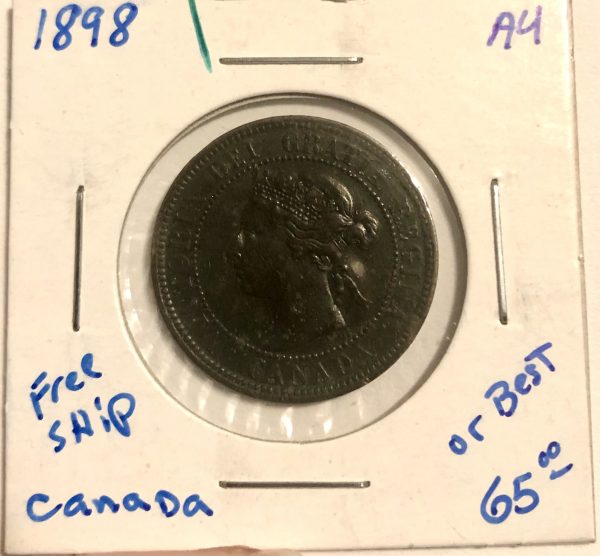 1898 Canadian coin cent